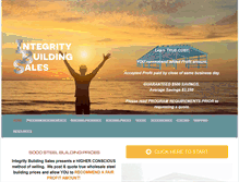Tablet Screenshot of integritybuildingsales.com